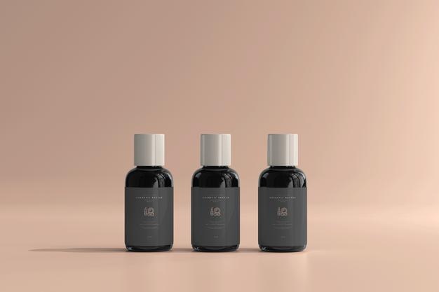 Free Cosmetic Bottle Mockup Psd
