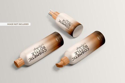 Free Cosmetic Bottle Mockup Psd