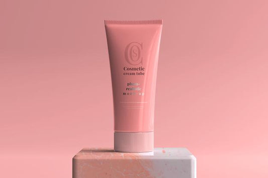 Free Cosmetic Cream Tube Mockup Psd