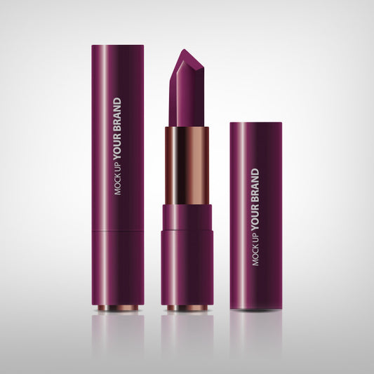 Free Cosmetic Lipstick Packaging Psd
