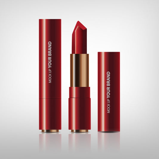 Free Cosmetic Lipstick Packaging Psd