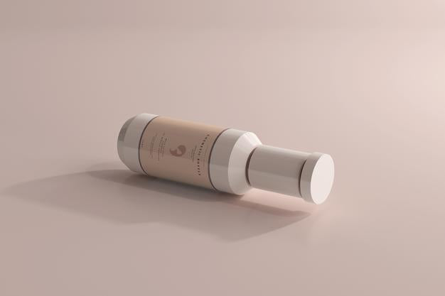 Free Cosmetic Plastic Bottle Mockup Psd