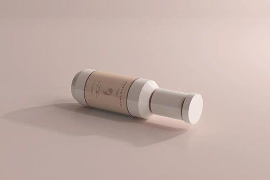 Free Cosmetic Plastic Bottle Mockup Psd