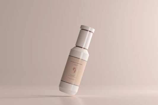Free Cosmetic Plastic Bottle Mockup Psd
