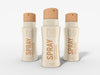 Free Cosmetic Spray Bottle With Box Mockup Psd