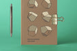 Free Cover Kraft Psd Notebook Mockup