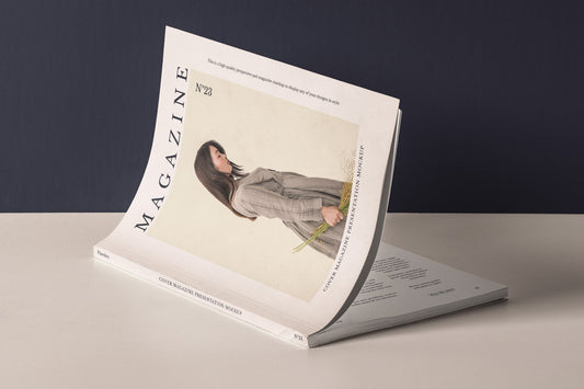 Free Cover Magazine Mockup Presentation