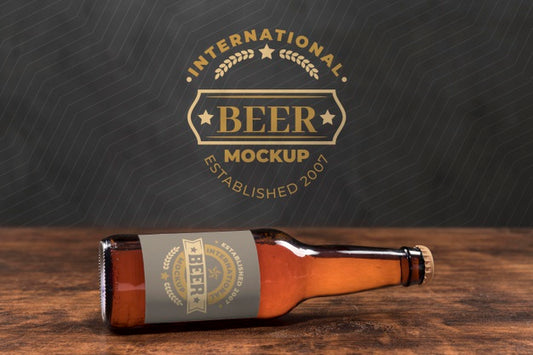 Free Craft Beer Concept Mock-Up Psd