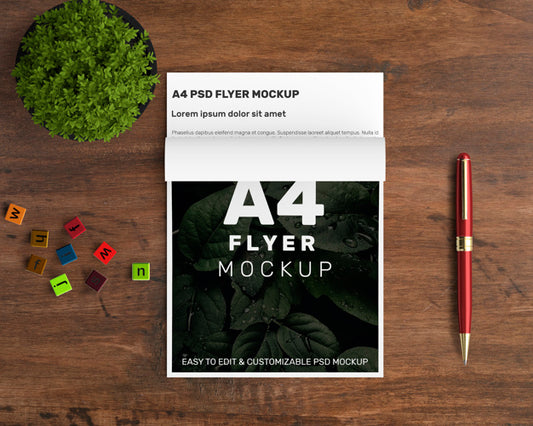 Free Creative A4 Flyer Mockup Psd