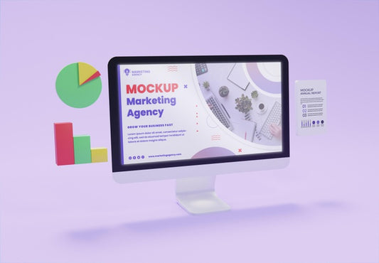 Free Creative Business Assortment With Display Mock-Up Psd