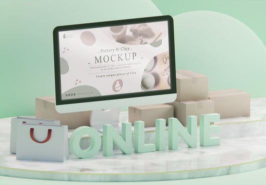 Free Creative Business Assortment With Display Mock-Up Psd