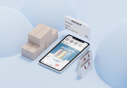 Free Creative Business Assortment With Smartphone Mock-Up Psd