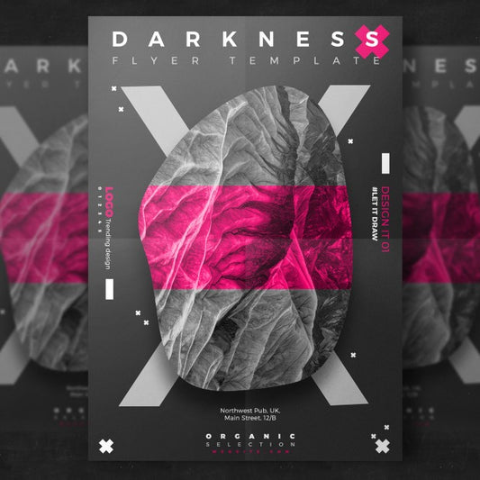 Free Creative Dark Event Flyer Psd
