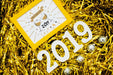 Free Creative Happy New Year 2019 Mockup Psd