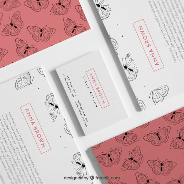 Free Creative Stationery Mock Up Psd