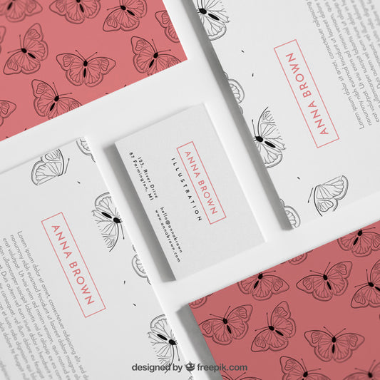 Free Creative Stationery Mock Up Psd