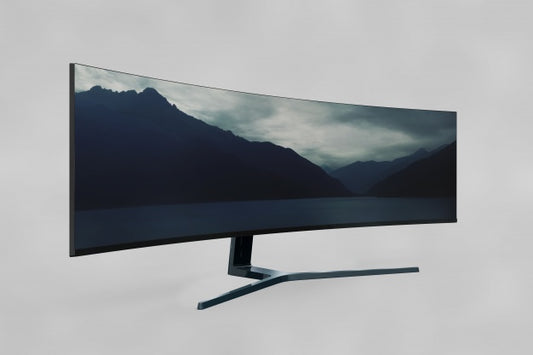 Free Curved Tv Mockup Psd