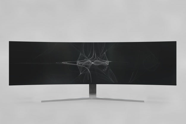 Free Curved Tv Mockup Psd