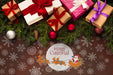 Free Cute Gift Boxes And Christmas Pine Leaves Psd