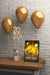 Free Decorations On Table Beside Tablet With Message For New Year Psd