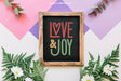 Free Decorative Botanical Mockup With Slate Psd