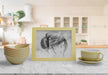 Free Decorative Frame Mockup On Table At Home Psd