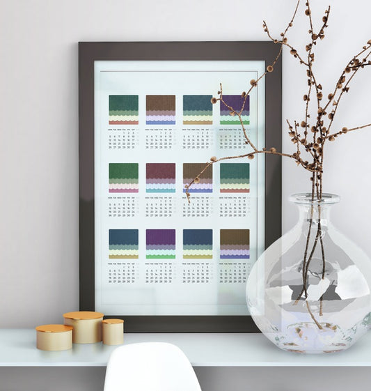 Free Decorative Mock Up Framed Calendar Psd