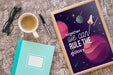 Free Decorative Quote And Frame Mockup Concept Psd