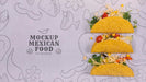 Free Delicious Mexican Food Concept Mock-Up Psd