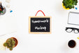 Free Desk Concept With Chalkboard Psd
