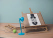 Free Desk With Painting Support And Sketch Psd