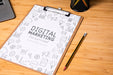 Free Digital Marketing Notepad Mock-Up Psd