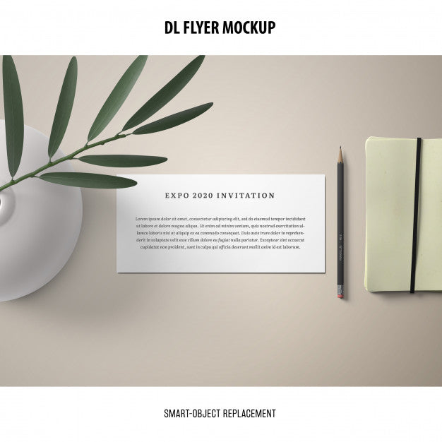 Free Dl Flyer Mockup Psd