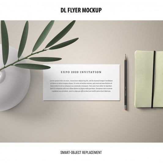 Free Dl Flyer Mockup Psd