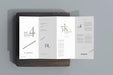 Free Dl Size Four Fold Brochure Mockup Psd