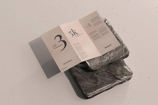 Free Dl Size Trifold Brochure Mockup Psd