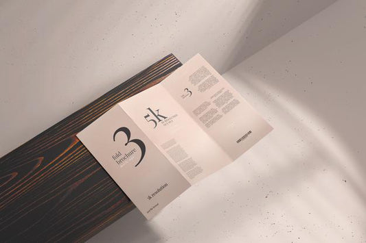 Free Dl Size Trifold Brochure Mockup Psd