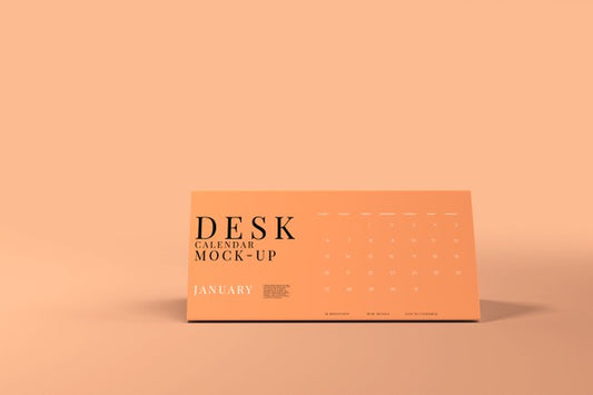 Free Dl Tent Calendar Mockup Psd