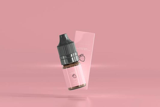 Free Dropper Bottle And Box Mockup Psd