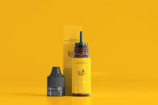 Free Dropper Bottle And Box Mockup Psd