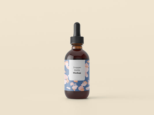 Free Dropper Bottle Mockup