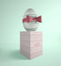 Free Easter Egg With Stripes Theme Psd
