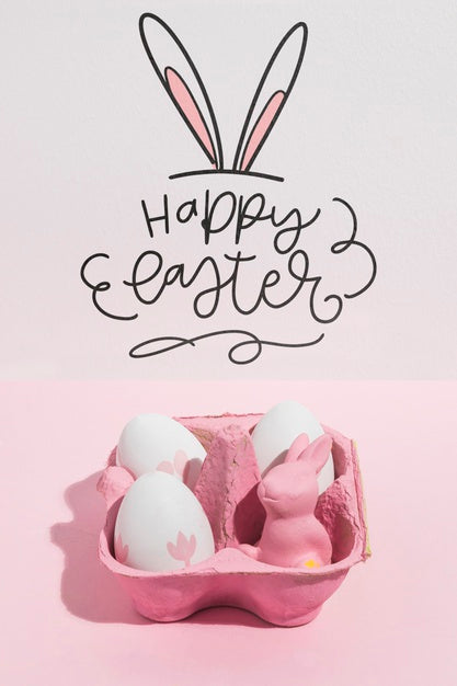 Free Easter Mockup With Copyspace For Text Or Logo Psd