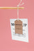 Free Ecological Tags Hanging With Pink Background Psd