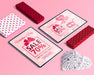 Free Editable Isometric Scene Creator Mockup With Valentines Day Concept Psd