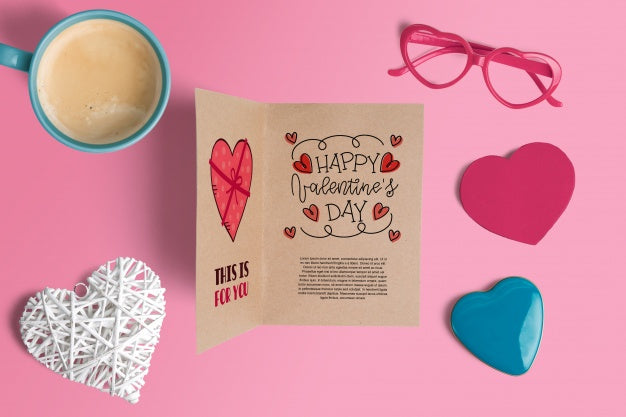 Free Editable Scene Creator Mockup With Valentines Day Concept Psd