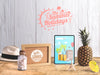 Free Editable Tablet Mockup With Summer Elements Psd