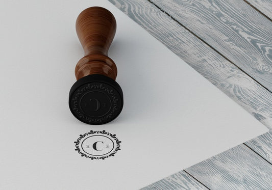 Free Elegant Stamp Or Badge Mockup Psd