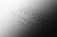 Free Embossed Logo Mockup In Black Paper Psd