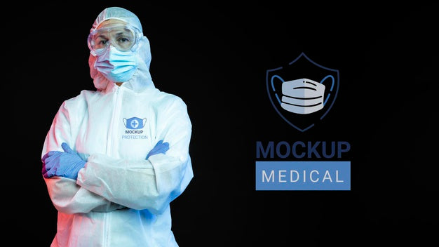 Free Employee Wearing Protection Equipment Psd
